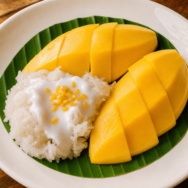 D4. Mango Sticky Rice.