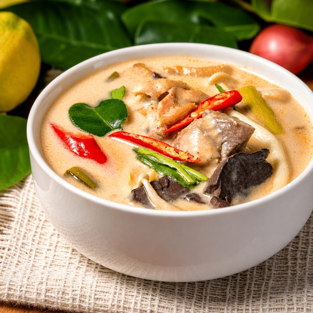 A15-Tom Kha (Coconut Soup).